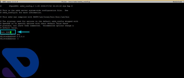 change ssh port in linux server 2 - تغییر پورت SSH سرور