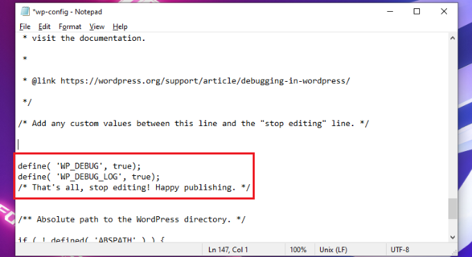 how to easily enable wordpress debug mode to fix site errors 04 - نحوه فعالسازی Debug Mode در وردپرس برای رفع ارور های سایت