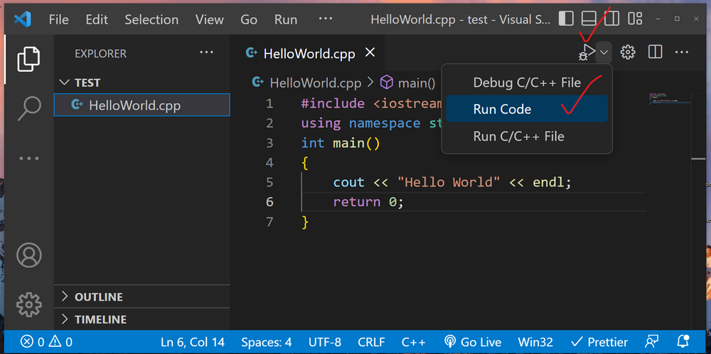 how to write and run c cpp code on visual studio code 15 - نحوه نوشتن و اجرای کدهای C و C++ در Visual Studio Code