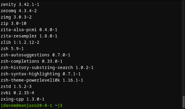 linux list installed packages 12 - نحوه مشاهده لیست پکیج های نصب شده در انواع لینوکس