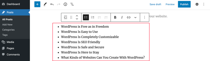 how to create a table of content in wordpress posts and pages 07 - آموزش تصویری ایجاد فهرست مطالب در وردپرس
