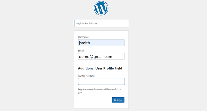 how to add additional user profile fields in wordpress registration 09 - نحوه افزودن فیلد دلخواه در صفحه ثبت نام وردپرس